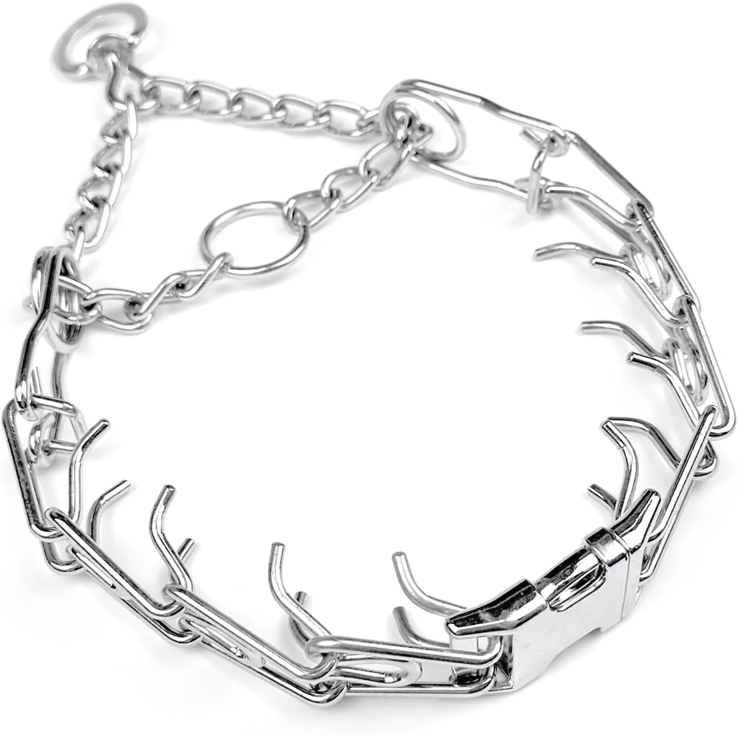 Adjustable Collar with Quick Release Buckle, for Small Medium Large Dog, Extra Link and Caps
