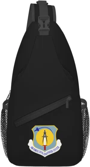 Air Force Civil Engineer Center Shield Crossbody Bags For Women Men Chest Backpack Gym Shoulder Bag Travel Outdoor Sports Casual Crossbody Bags