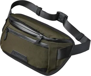 ALPAKA Bravo Sling Mini V2 - Sling Bag Fits an iPad Mini, 5L Small Crossbody Bag for Men Weather Resistant Fabrics, Adjustable Shoulder Strap, Quick Release Maglockz Buckle (Army Green Axoflux 300D)