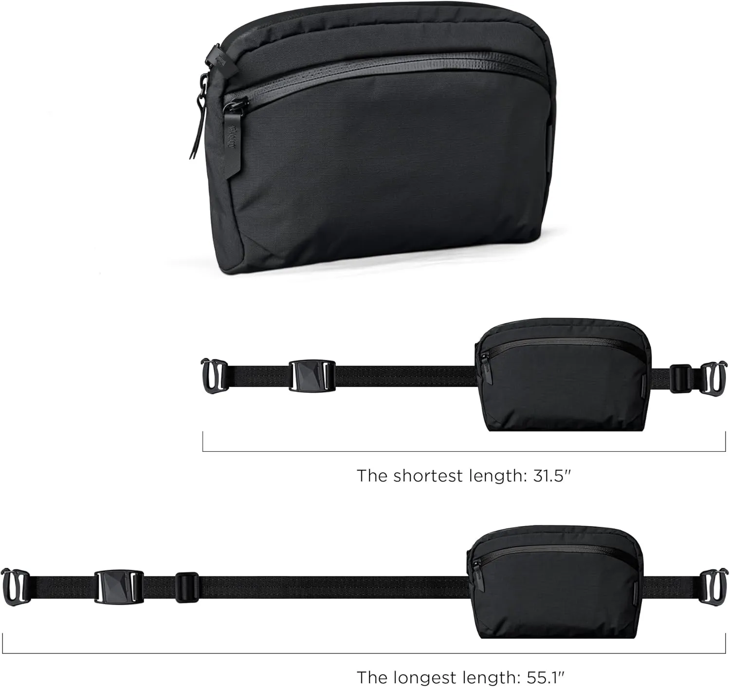 ALPAKA Flight Sling 2L- Crossbody Sling Bag For Men Travel Lightweight,Portable, Packable, with Quick Release Shoulder Strap