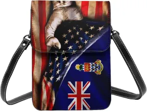 America And Cayman Islands Cayman Islanders Flag Small Crossbody Bag Is A Shoulder Bag Designed For Women And Girls Cell Phone Crossbody Wallet Purses With Card Slots Adjustable Strap