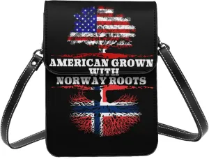 American Grown Norway Roots Small Crossbody Bag Is A Shoulder Bag Designed For Women And Girls Cell Phone Crossbody Wallet Purses With Card Slots Adjustable Strap