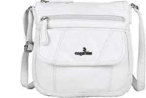 Angelkiss Small Womens Crossbody Bag Leather Shoulder Purse for Women Hobo Bag with Adjustable Shoulder Strap