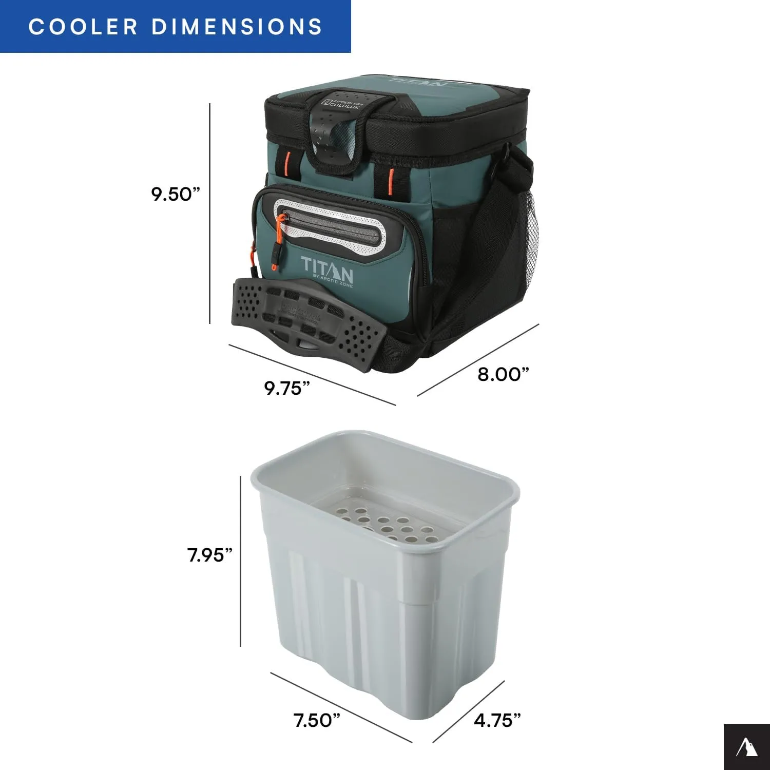 Arctic Zone Titan Deep Freeze Cooler - Zipperless Hardbody Cooler - Small & Large Capacity- Beach & Camping Cooler - Deep Freeze Insulation, HardBody Liner, and SmartShelf