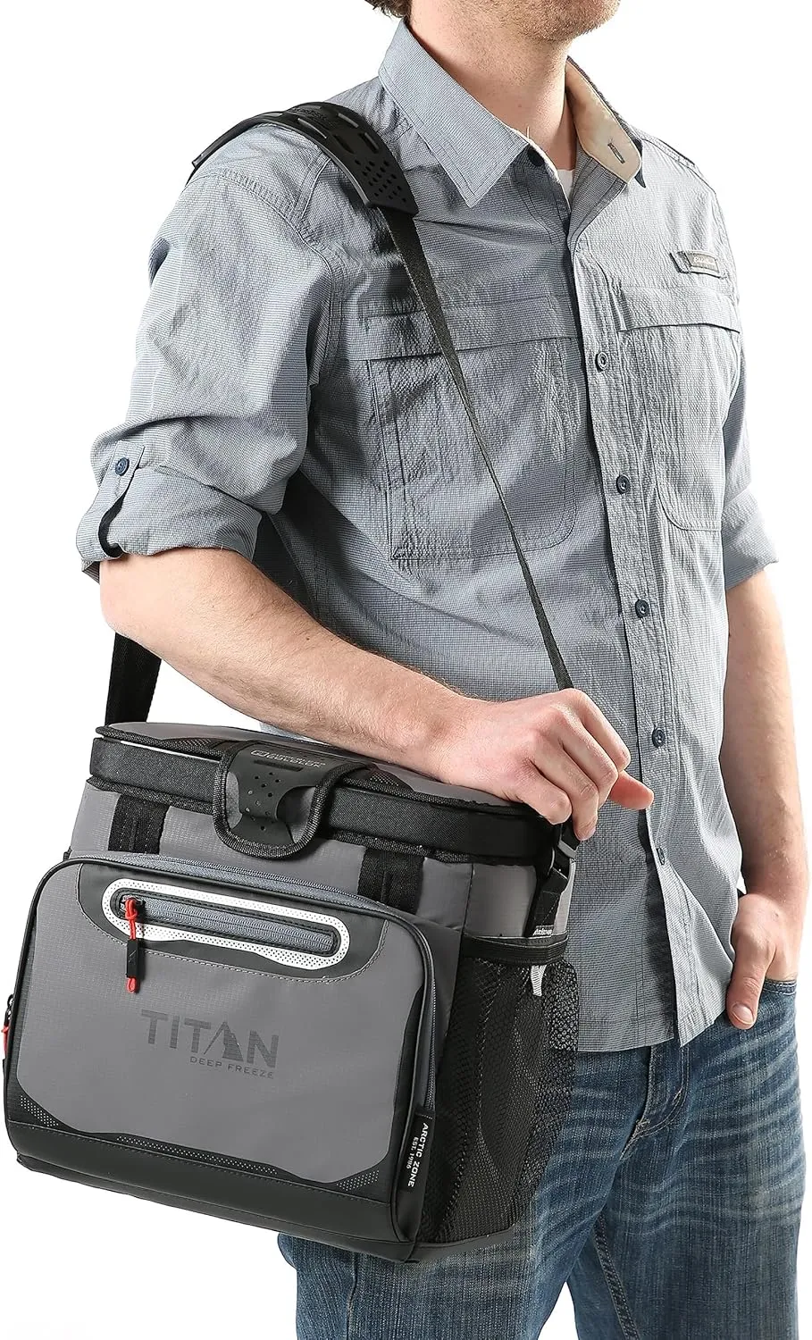 Arctic Zone Titan Deep Freeze Cooler - Zipperless Hardbody Cooler - Small & Large Capacity- Beach & Camping Cooler - Deep Freeze Insulation, HardBody Liner, and SmartShelf