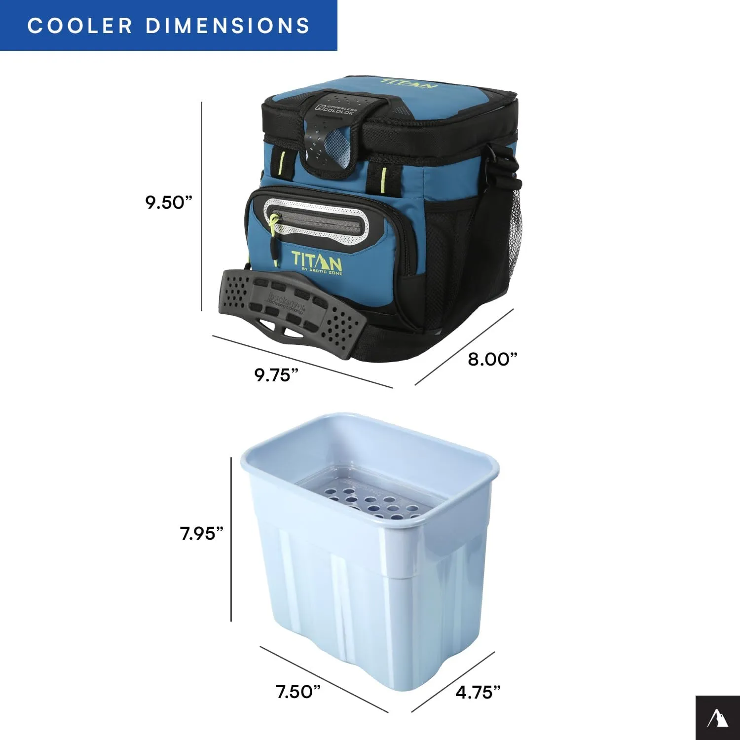 Arctic Zone Titan Deep Freeze Cooler - Zipperless Hardbody Cooler - Small & Large Capacity- Beach & Camping Cooler - Deep Freeze Insulation, HardBody Liner, and SmartShelf