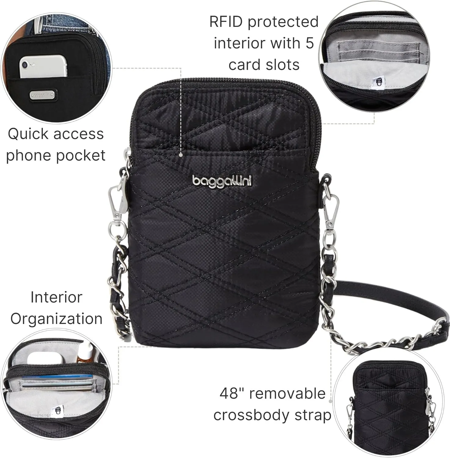 Baggallini Take Two Bryant RFID Crossbody Bag