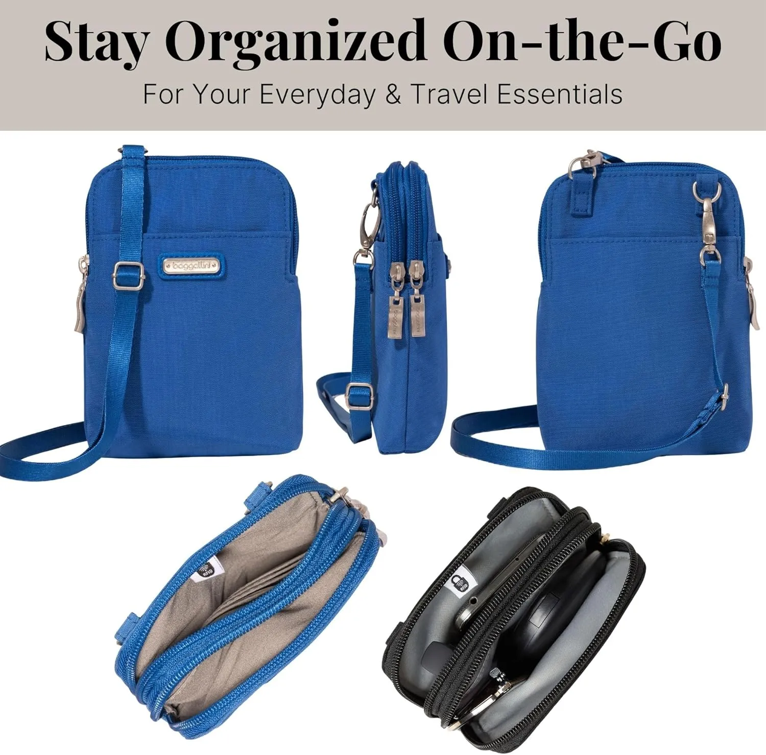 Baggallini Take Two Bryant RFID Crossbody Bag
