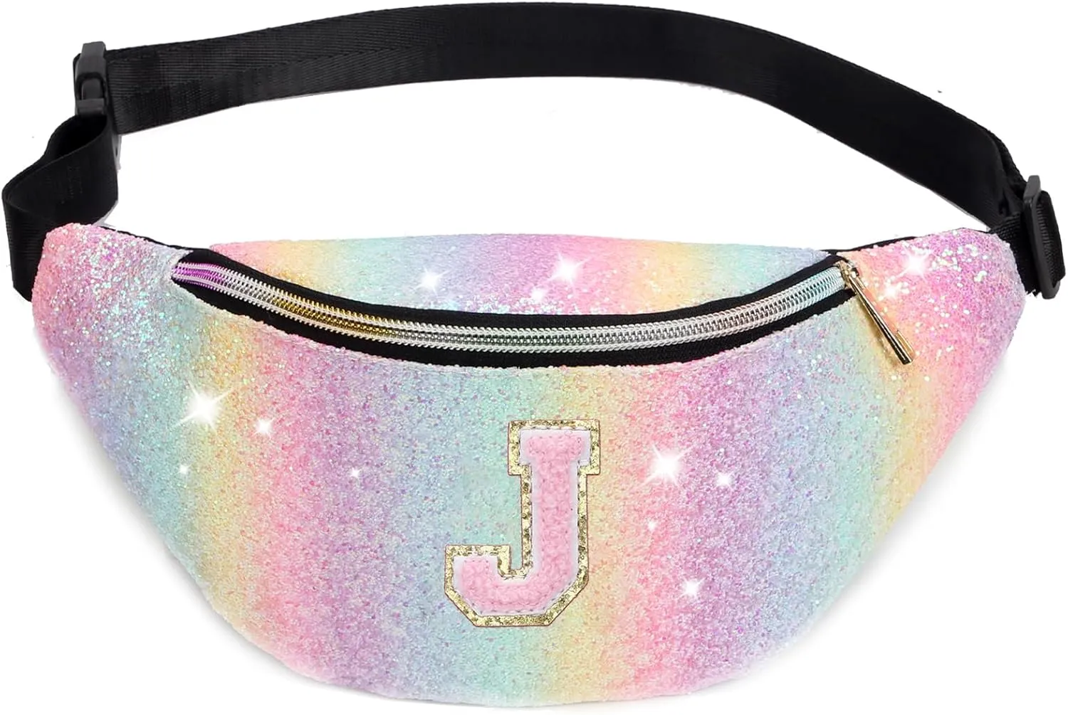 Birthday Gift Kids Fanny Pack for Girls Teens Cute Toddler Glitter Waist Bag