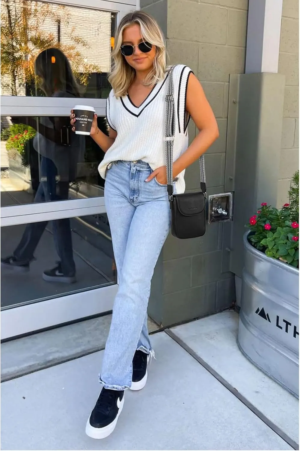 BOSTANTEN Small Crossbody Bags for Women Cell Phone Purse Leather Wallet Handbags with Card Slots