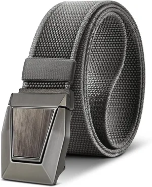BULLIANT Tactical Belt for Men, Men Stretch Nylon Web Gift Belt 1.5"-Hiking Rigger Military Work-Quick Release