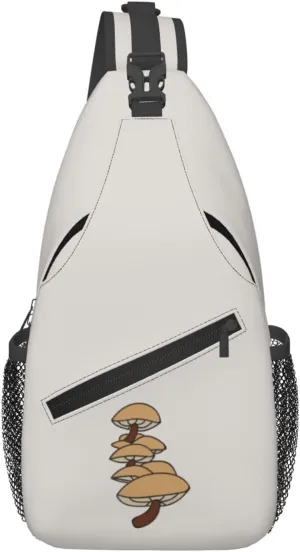 Bunch Of Cartoon Mushrooms Crossbody Bags For Women Men Chest Backpack Gym Shoulder Bag Travel Outdoor Sports Casual Crossbody Bags