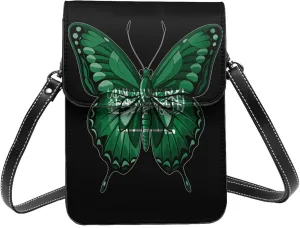 Butterfly Saudi Arabia Saudi Arabian Flag Small Crossbody Bag Is A Shoulder Bag Designed For Women And Girls Cell Phone Crossbody Wallet Purses With Card Slots Adjustable Strap