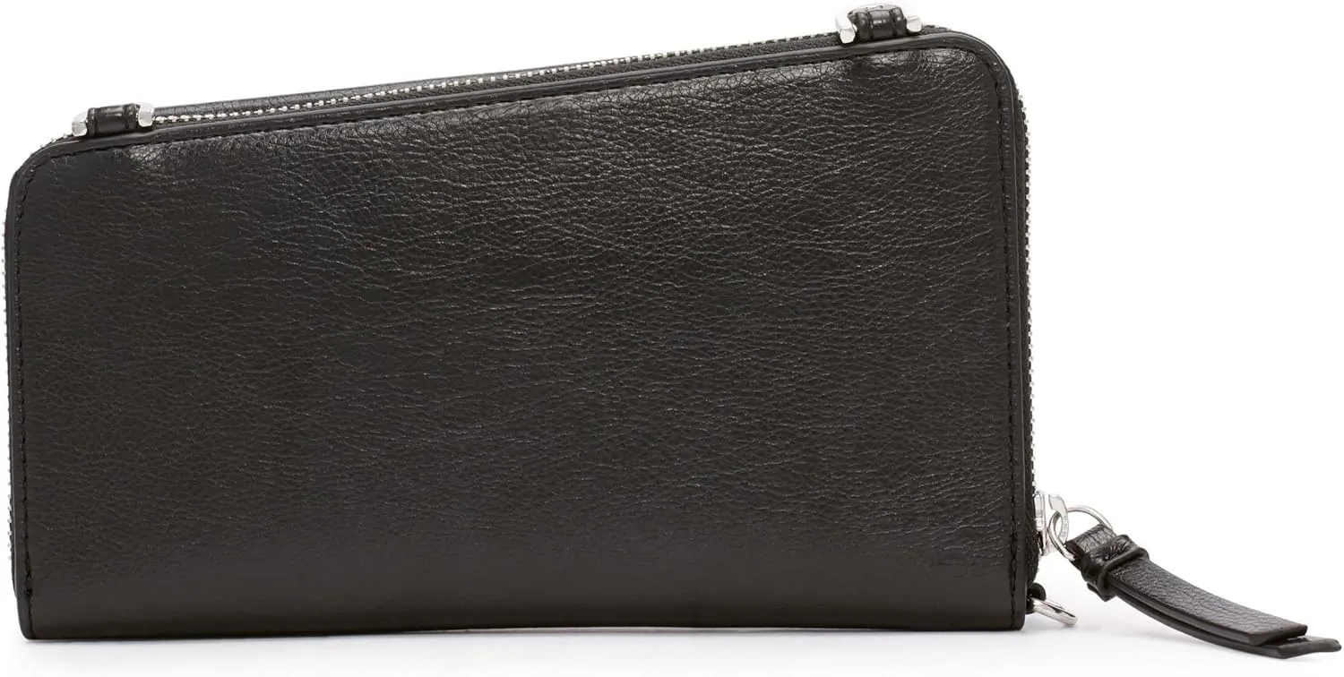 Calvin Klein Women's Basalt Crossbody Bag – with Removable Purse Strap, Vegan Leather, 8 Pockets