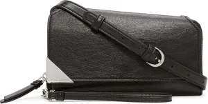Calvin Klein Women's Basalt Crossbody Bag – with Removable Purse Strap, Vegan Leather, 8 Pockets