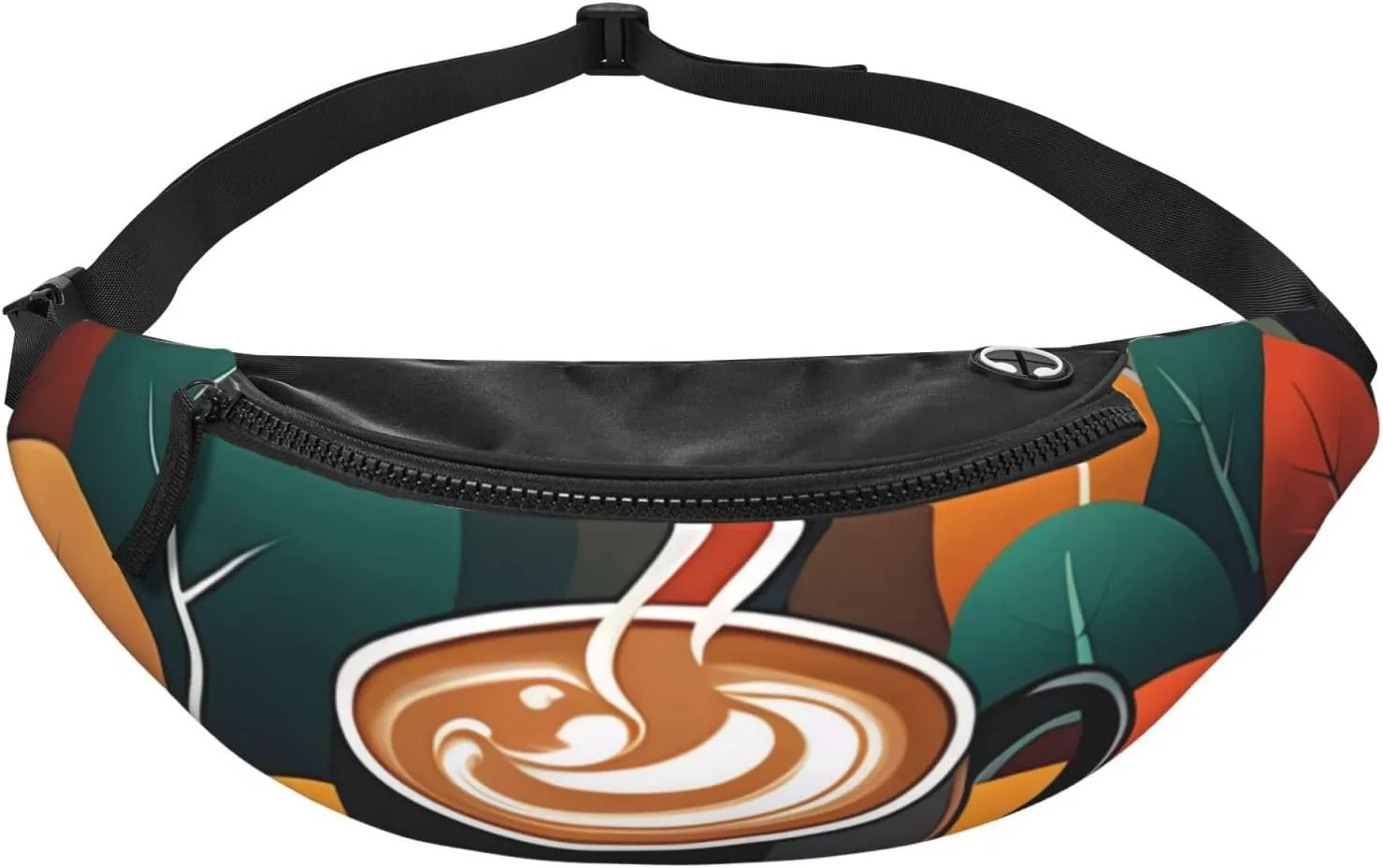 Casual Delicious Coffee Printed Fanny Pack,Crossbody Fanny packs for women Men Waist Bag for Running Travel