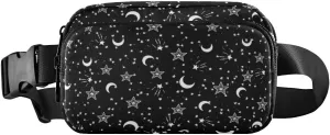 CBBYY Star Fanny Pack for Women Men,Crossbody Waist Bag Pack Adjustable Casual Waist Belt Bag for Travel Running Workout Cycling