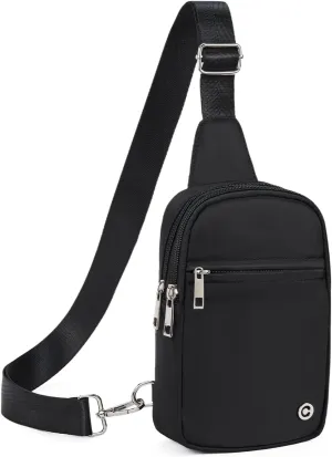 CHOLISS Small Crossbody Bags for Women and Men - Sling Bag Trendy Fanny Packs Chest Bag with Extended Strap
