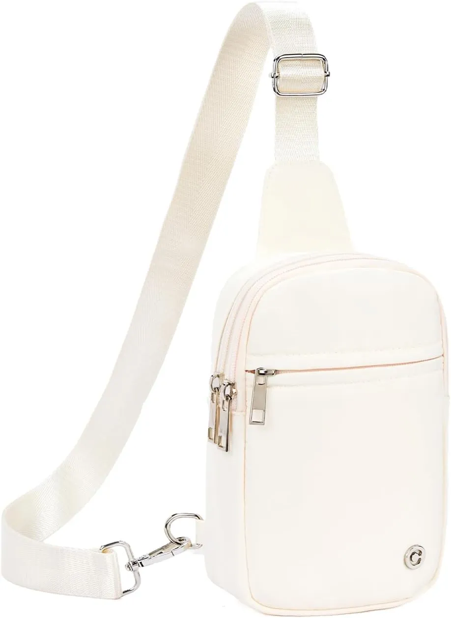 CHOLISS Small Crossbody Bags for Women and Men - Sling Bag Trendy Fanny Packs Chest Bag with Extended Strap