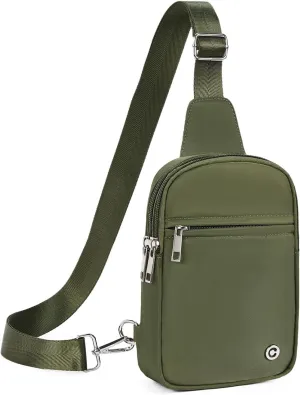 CHOLISS Small Crossbody Bags for Women and Men - Sling Bag Trendy Fanny Packs Chest Bag with Extended Strap