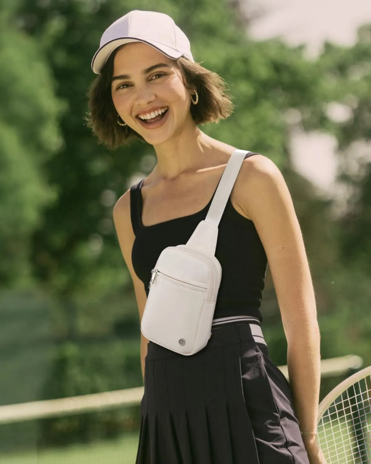 CHOLISS Small Crossbody Bags for Women and Men - Sling Bag Trendy Fanny Packs Chest Bag with Extended Strap