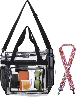 Clear Bag Stadium Approved, TPU Clear Purses Inside Pocket，Crossbody Bag Adjustable Strap for Concert，Sporting Events