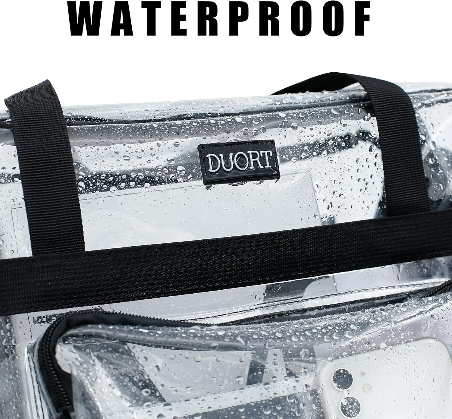 Clear Bag Stadium Approved, TPU Clear Purses Inside Pocket，Crossbody Bag Adjustable Strap for Concert，Sporting Events