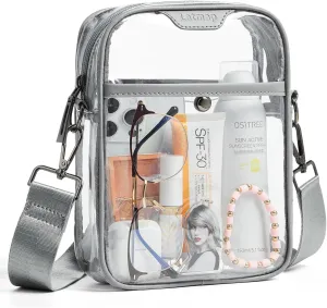 Clear bags Stadium Approved Crossbody Sling Bag Fanny Pack Backpack Purses for Women Men Belt bag for stadium events