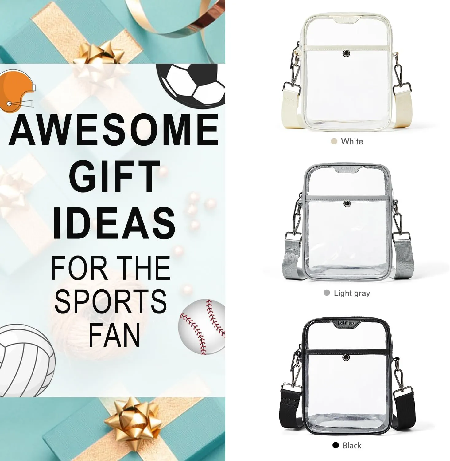 Clear bags Stadium Approved Crossbody Sling Bag Fanny Pack Backpack Purses for Women Men Belt bag for stadium events