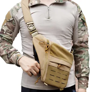 Concealed Carry Sling Bag for Men, Chest Holster Bag of Pistols Anti-Thief Crossbody Daypack Personal Pocket Sling Pack