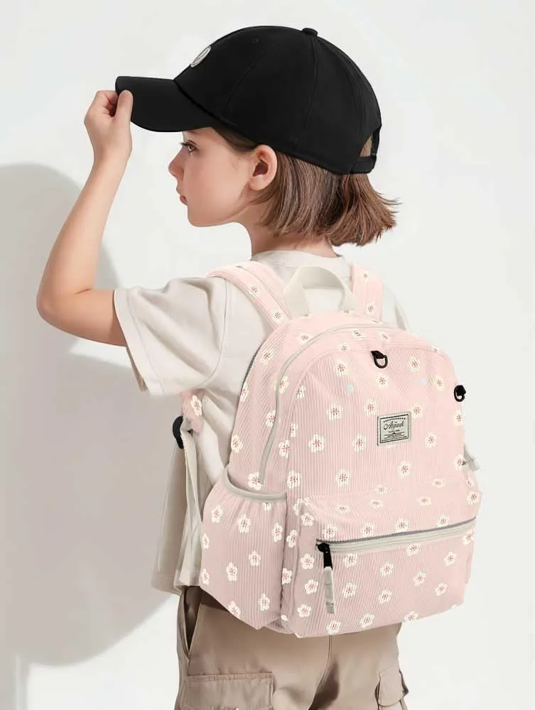 Corduroy Toddler Backpack for Boys 2-5: Preschool Backpacks for Girls - 13.5" H Fit Folder
