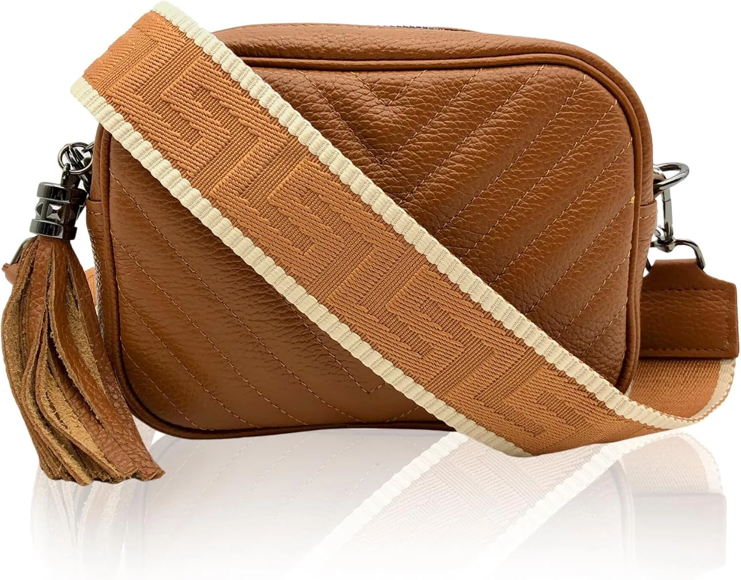 Crossbody Purse for Women - Leather, Trendy Womens Cross Body Bags, Genuine Leather Crossbody Purses