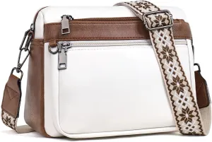 Crossbody Purses for Women Trendy,Vegan Leather Crossbody Bags,Cell Phone Camera Shoulder Handbags with Card Slots