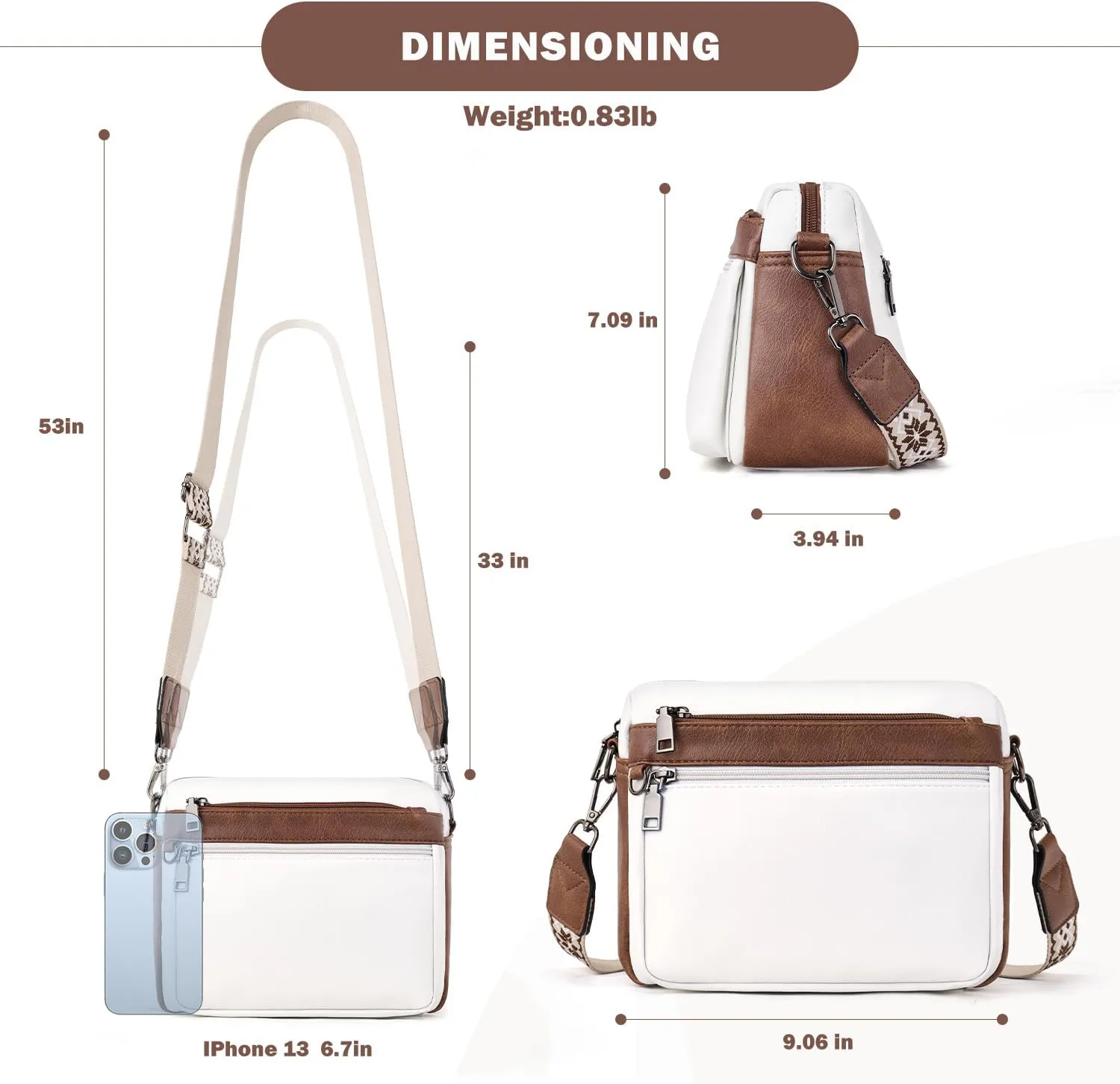 Crossbody Purses for Women Trendy,Vegan Leather Crossbody Bags,Cell Phone Camera Shoulder Handbags with Card Slots
