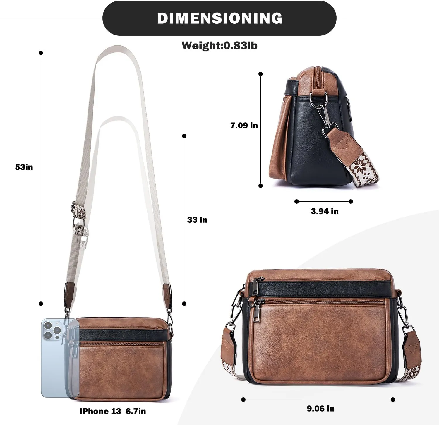 Crossbody Purses for Women Trendy,Vegan Leather Crossbody Bags,Cell Phone Camera Shoulder Handbags with Card Slots