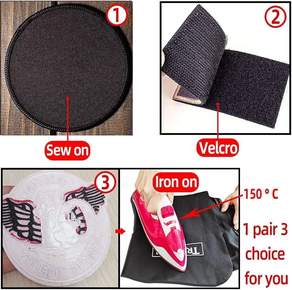 Custom Patch Personalized Your Own Patches with Your Image/Text/Logo Hook and Loop,Sew on,Iron on for Jackets/Bag/Pants/Hat
