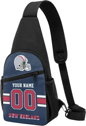 Custom Sling Bag, Personalized Crossbody Bags with Name and Number, Customize Sling Shoulder Backpack