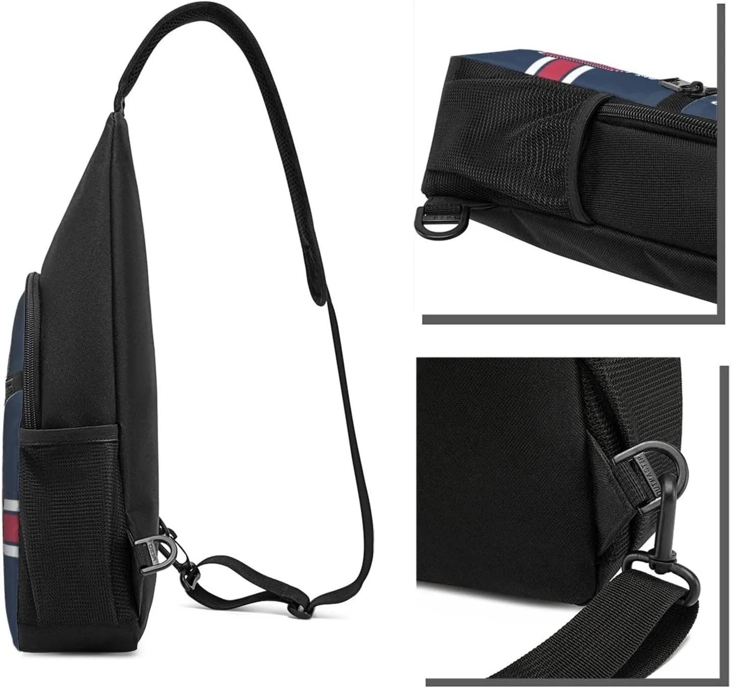 Custom Sling Bag, Personalized Crossbody Bags with Name and Number, Customize Sling Shoulder Backpack