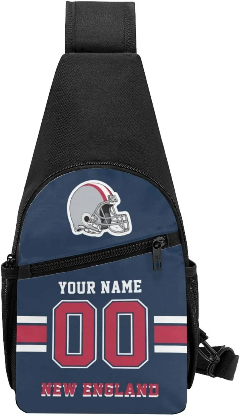 Custom Sling Bag, Personalized Crossbody Bags with Name and Number, Customize Sling Shoulder Backpack