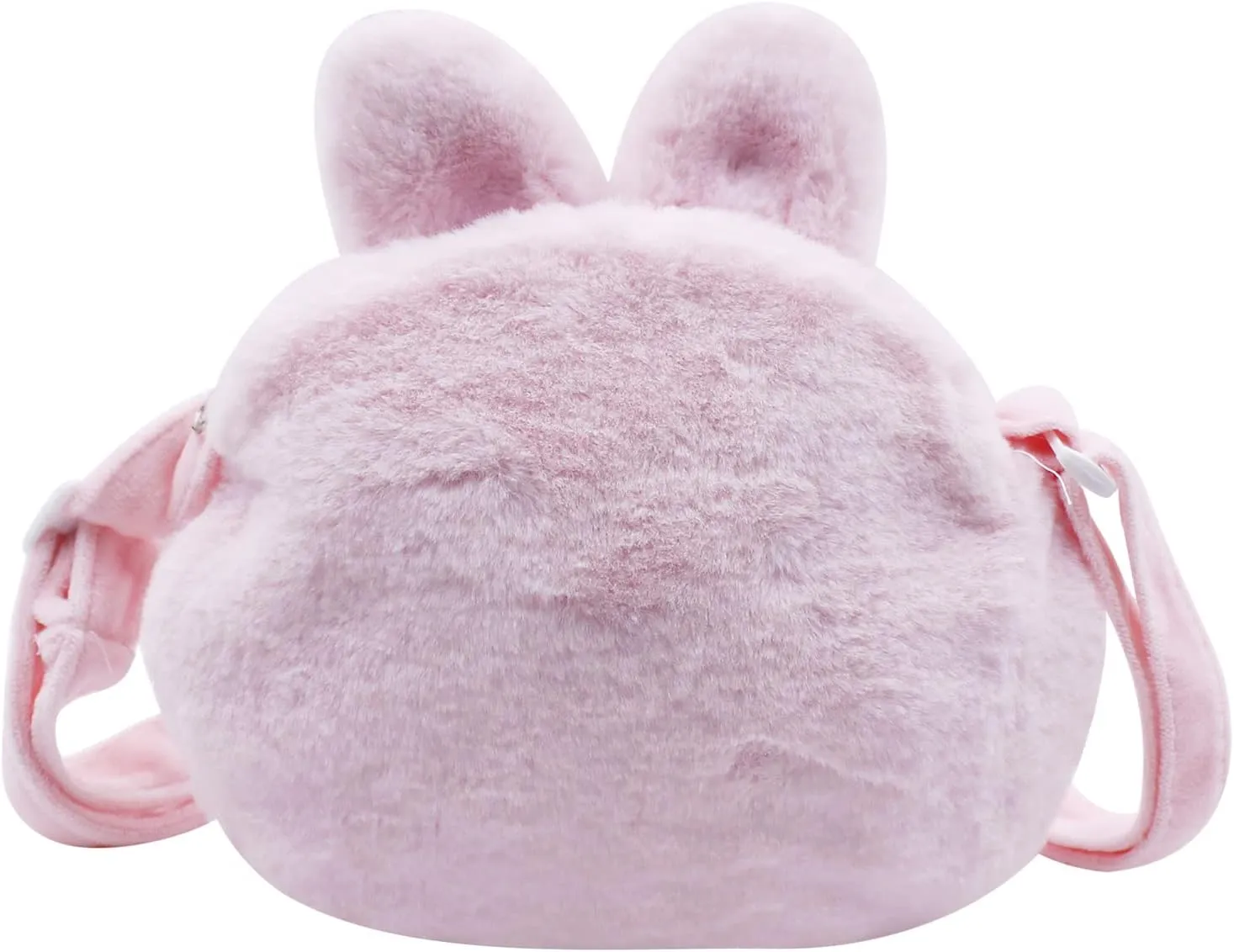 Cute Cartoon Crossbody Purse Plush Animal Shoulder Bag Messenger Bag Fluffy Satchel Handbag Purse for Girls Women