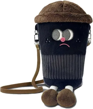 Cute Girls Plush Crossbody Bag kids Plush Purses Women Shoulder bag Removable strap kawaii Girls' Novelty Wallets Soft cartoon Messenger Bags Gifts for kids girls teens