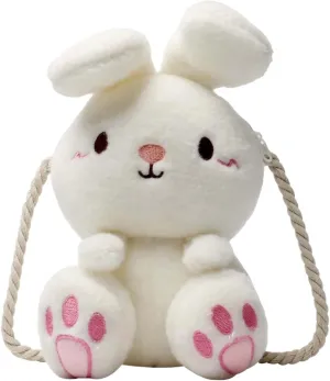 Cute Rabbit Plush Mini Crossbody Bag Purse Phone Bag Chic Adorable and Functional for Women's Everyday Use and Gifts