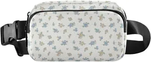 Ditsy Floral Fanny Pack Crossbody Bag for Men Women Belt Bag Bum Bag with Adjustable Strap, Fashion Waist Packs for Travel Running Workout