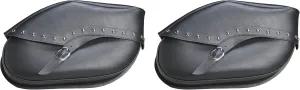 Dowco Willie & Max 59538-00 Revolution Series Small Leather Throw-Over Studded Saddlebag Set