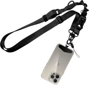 ELV Lanyard with Tether: Crossbody Strap for iPhone - Quick Release Cell Phone Lanyard for Case with Metal Tether Tabs