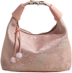 Embroidered Chinese Style Dumpling Bag Handheld Chinese Daily Single Shoulder Crossbody Bag