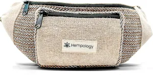 Fanny Pack for Men & Women | Running Waist Bag | Eco-Friendly Crossbody Bag | Vegan Hemp Travel Waist Pack | Unisex Hemp Bag | 75% Hemp, 25% Cotton