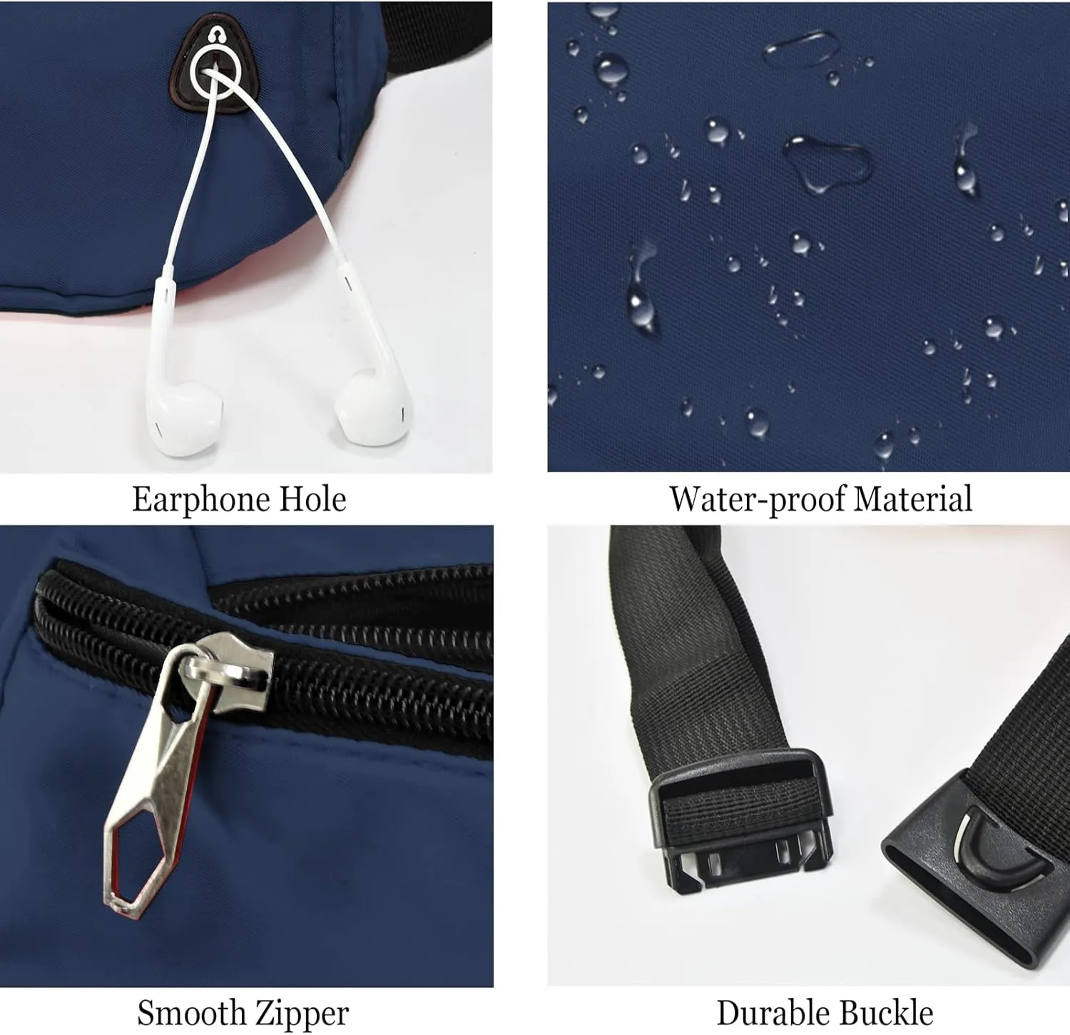 Fanny Pack for Women Men,Crossbody Fanny Pack Water Resistant Sports Waist Bag Pack, Belt Bag for Travel Hiking Running