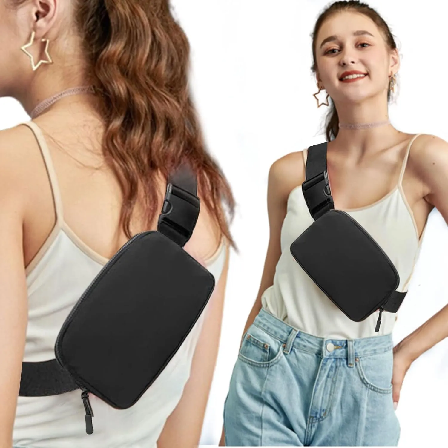 Fanny Pack,Belt Bag,40 Inch Asjustable Strap Everywhere Belt Bag,for Women and Men