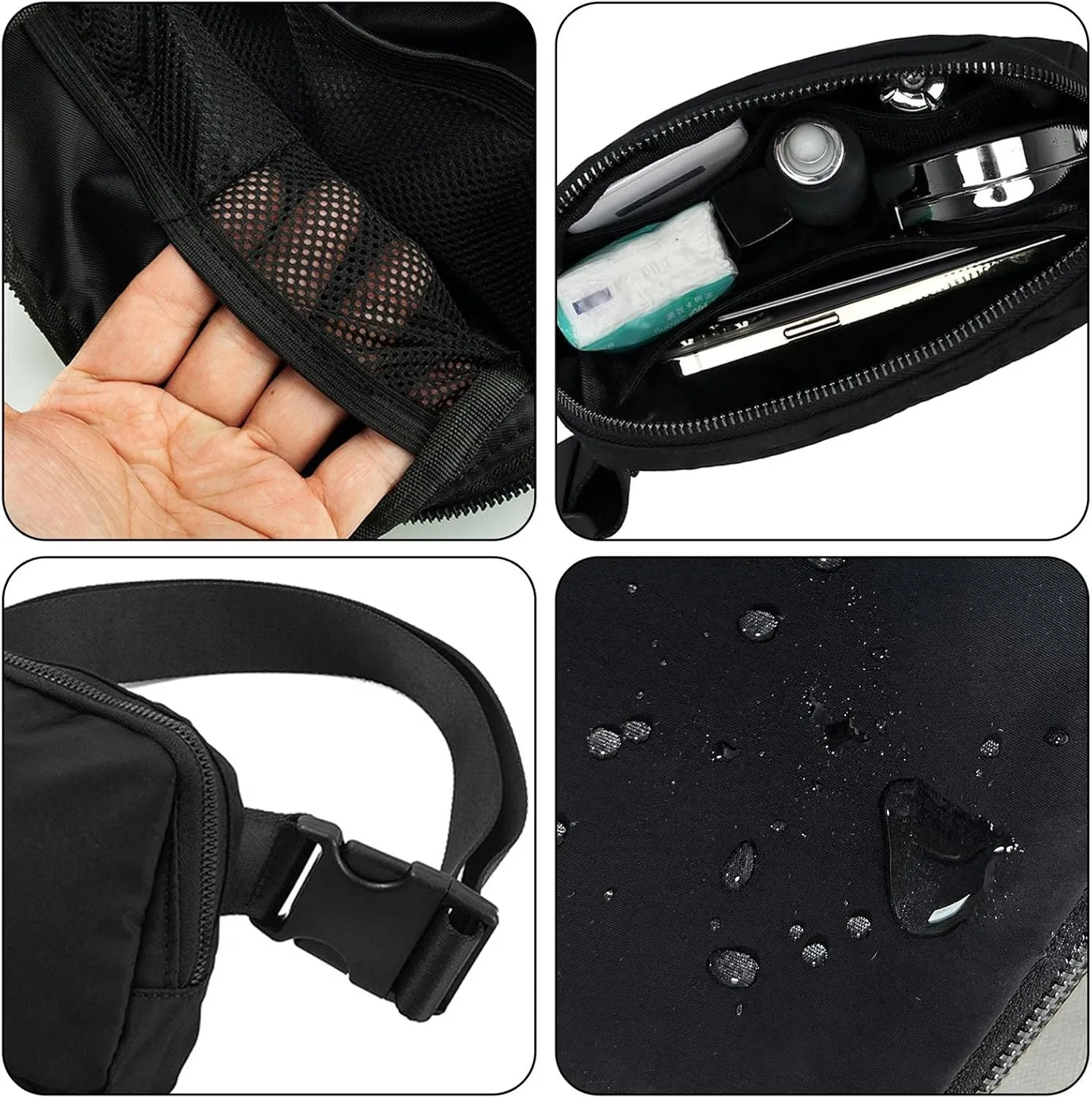 Fanny Pack,Belt Bag,40 Inch Asjustable Strap Everywhere Belt Bag,for Women and Men